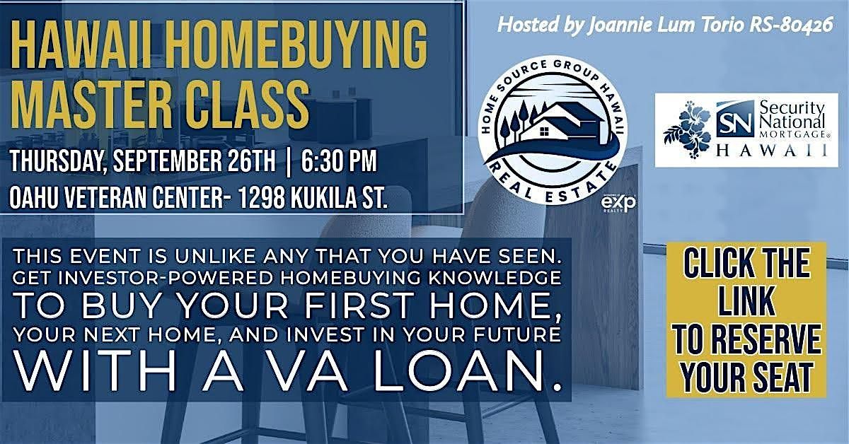 Hawaii Homebuying Master Class