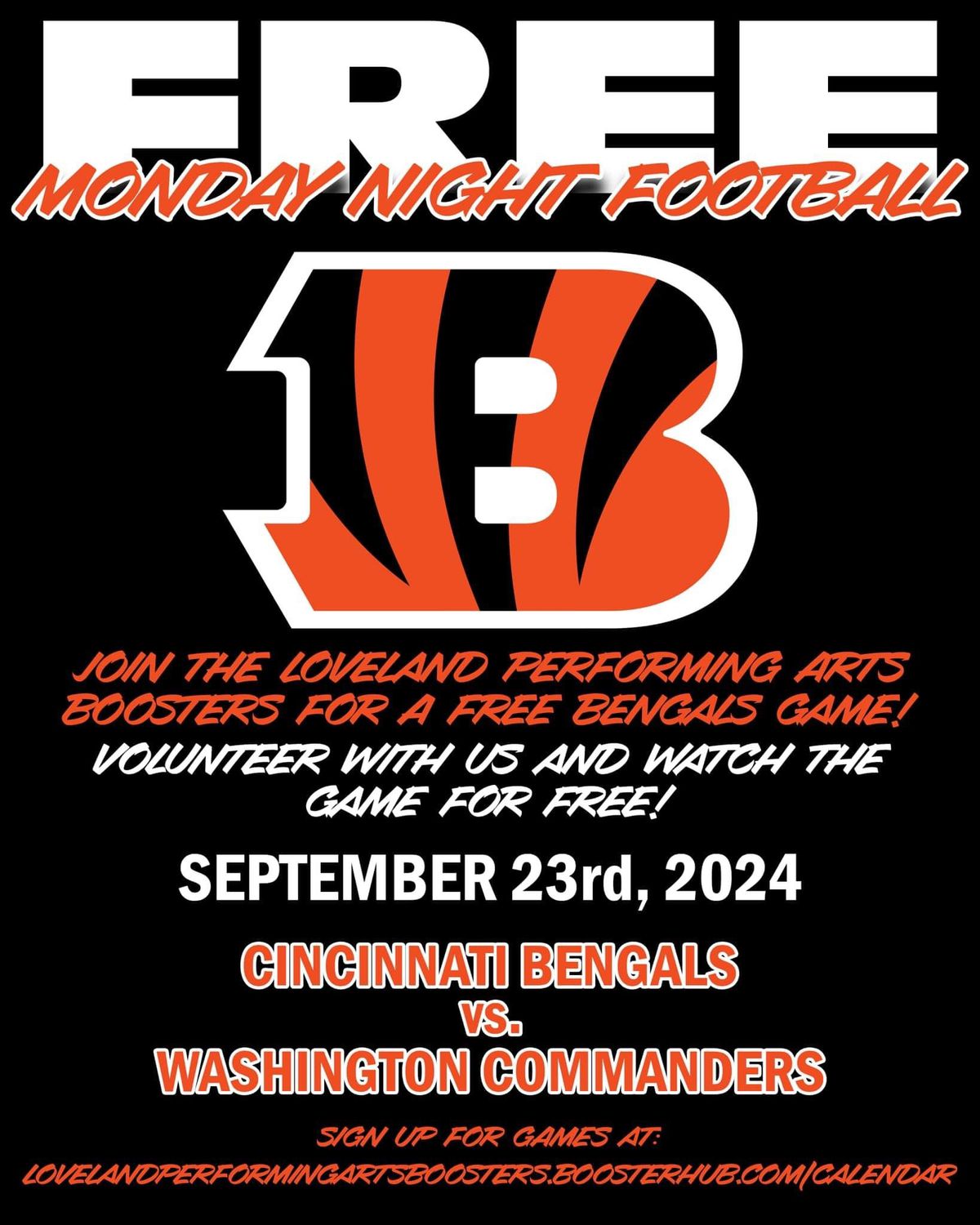 Cincinnati Bengals Game and Volunteer Opportunity