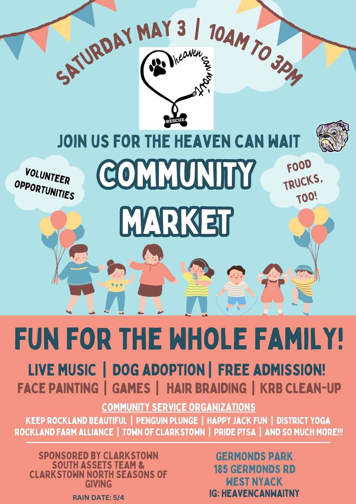 Heaven Can Wait Annual Community Market with Clarkstown Schools Asset Group 