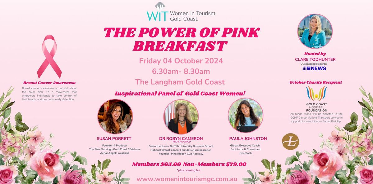 Women in Tourism 'The Power of Pink' Breakfast 