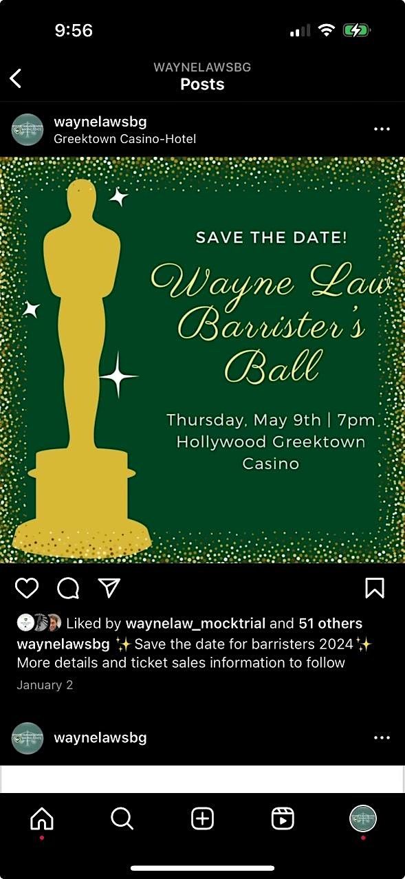 Wayne Law Barrister's Ball 2024