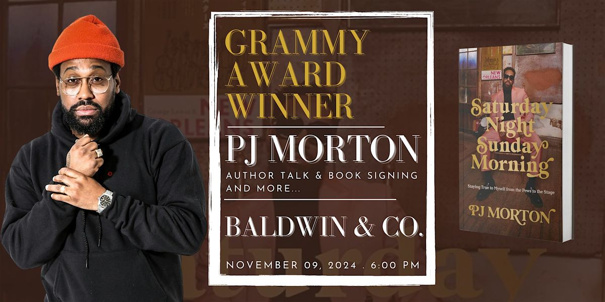 PJ Morton: Author Talk, Book Signing & More at Baldwin & Co. Bookstore