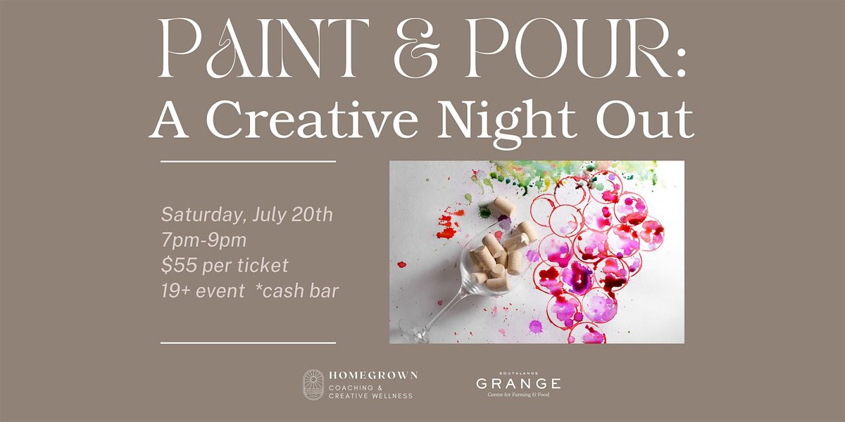 Paint & Pour: A Creative Night Out at the Red Barn