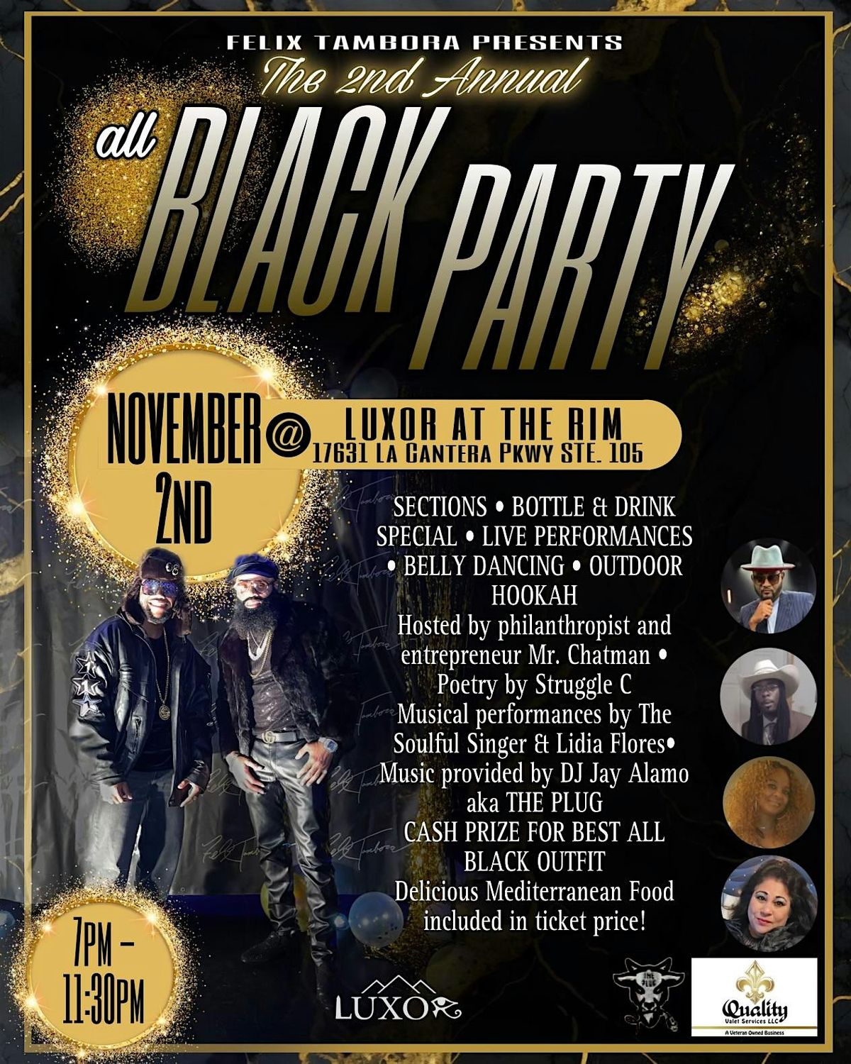 All Black Party at Luxor at the Rim