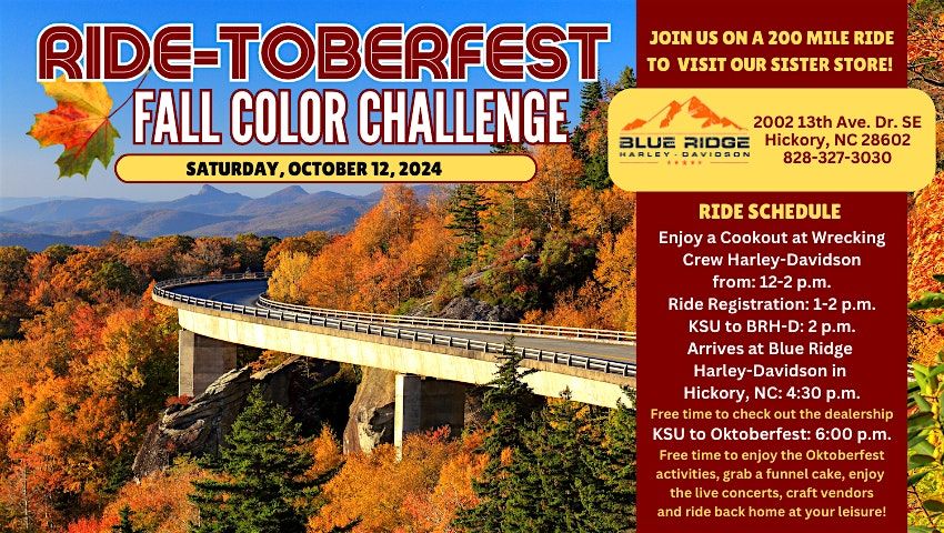 Ride-toberfest Fall Color Challenge