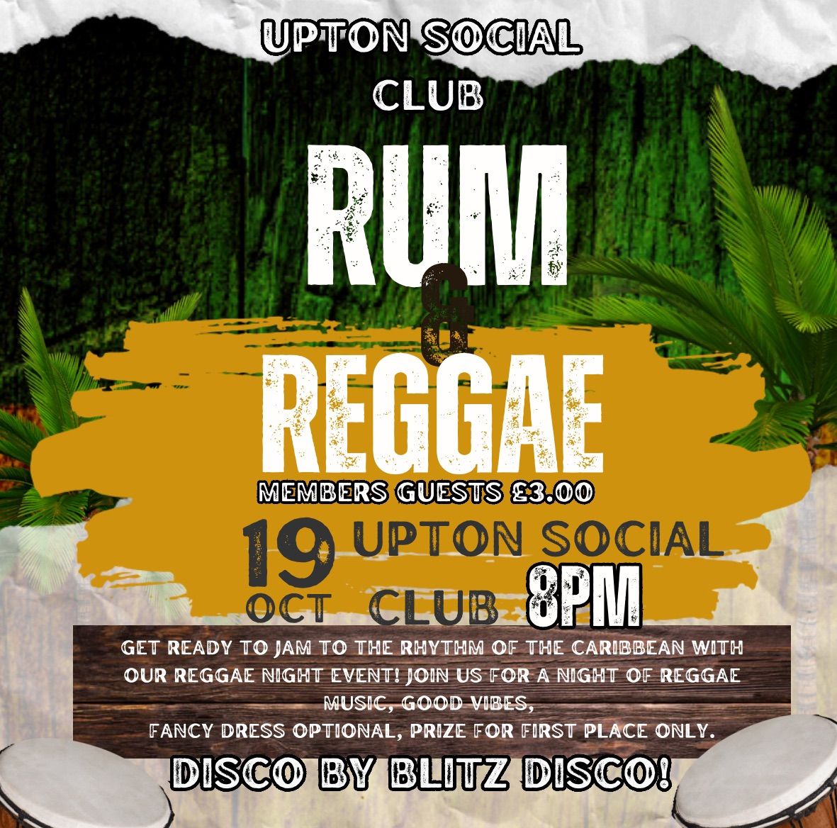 Rum & Reggae Night! Featuring Blitz Disco