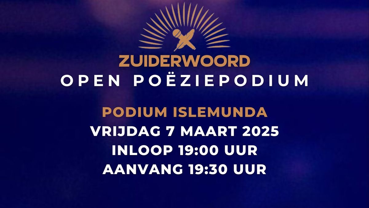 ZuiderWoord Open Po\u00ebziepodium