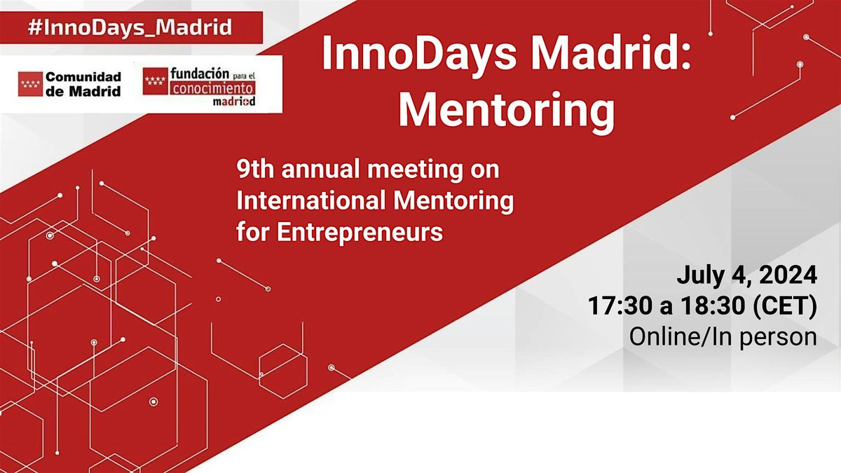 InnoDay: 9th annual meeting on International Mentoring for Entrepreneurs