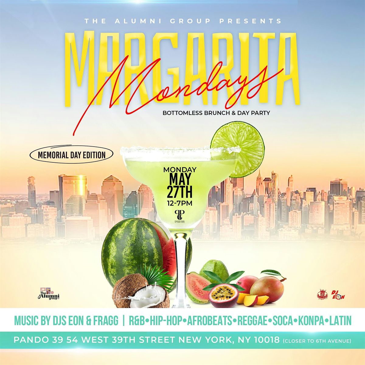 Margarita Monday - Bottomless Brunch & Day Party Memorial Day