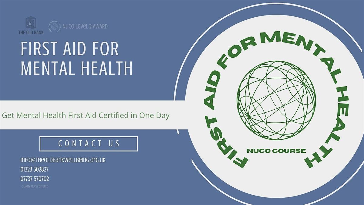 First Aid for Mental Health (Level 2 RQF) - 1 day