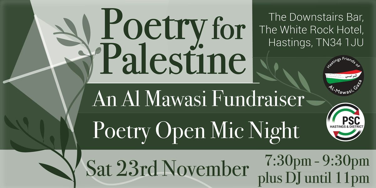 Poetry For Palestine - Poetry Open Mic Night