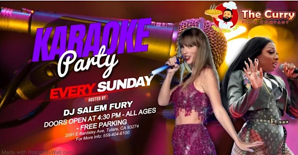 SUNDAY FUNDAY KARAOKE @ THE CURRY PIZZA COMPANY #4!