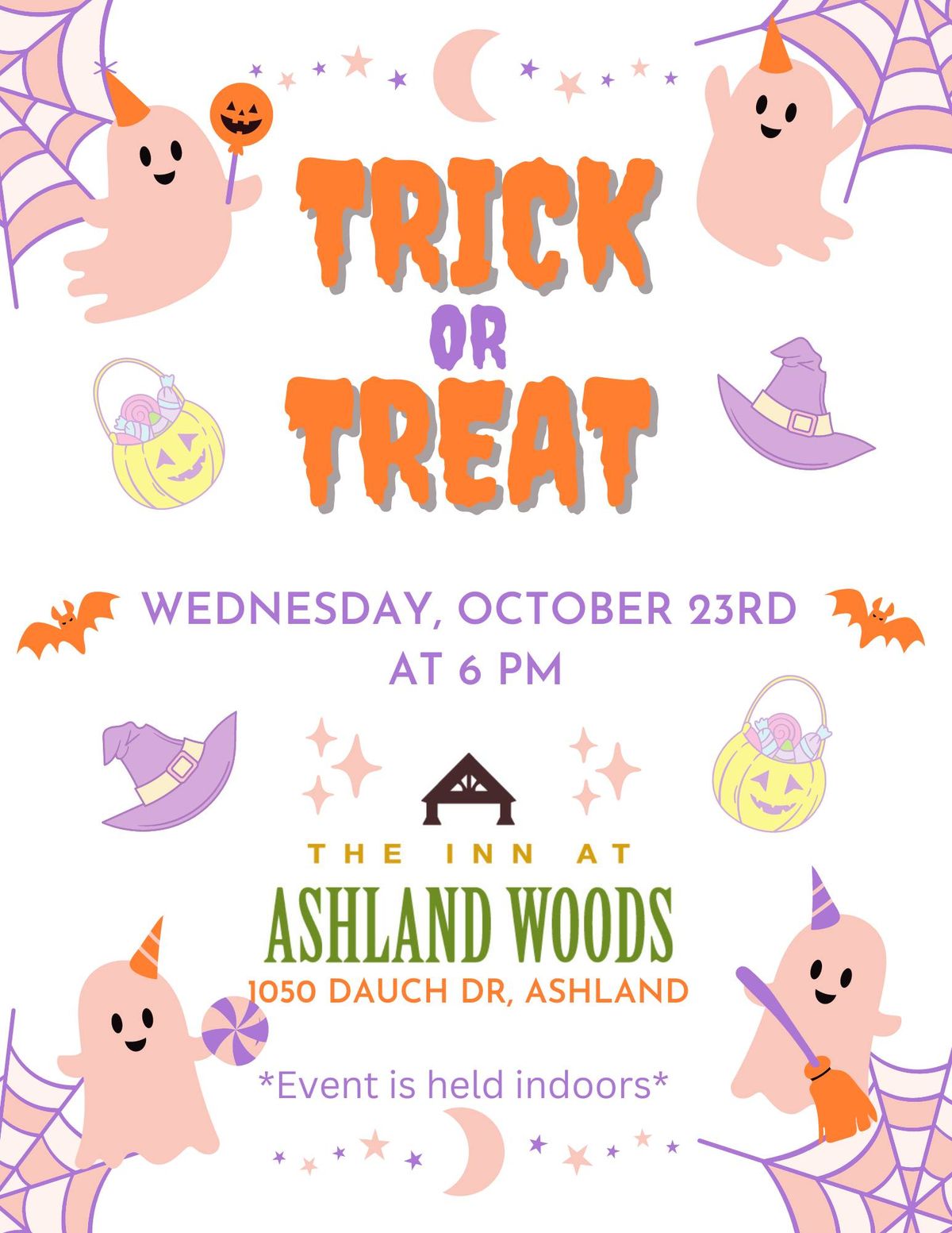 Trick or Treat at The Inn at Ashland Woods