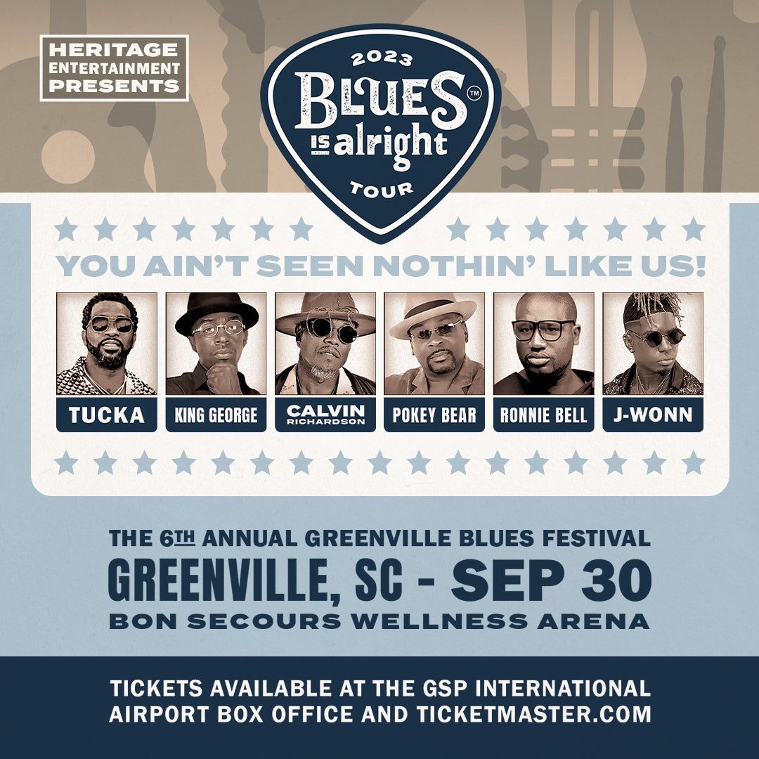 Greenville Blues Festival - King George, Rucka, Poker Bear at Bon Secours Wellness Arena