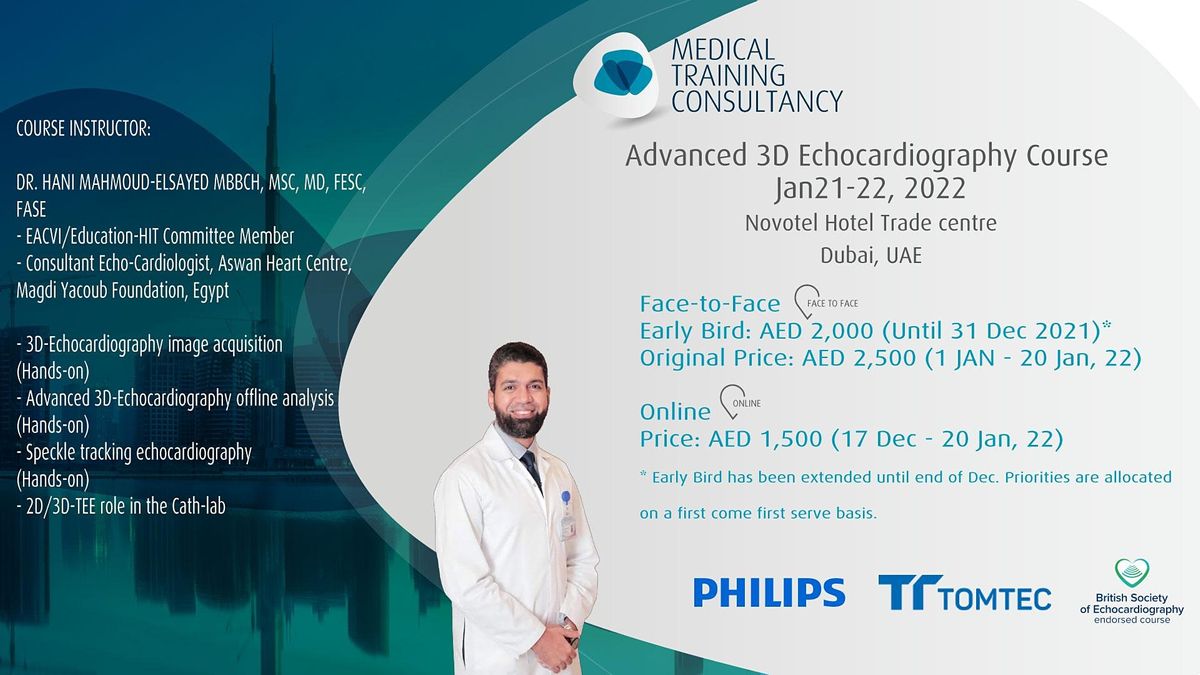 Advanced 3D Echocardiography Practical Course with Live Hands-on Sessions