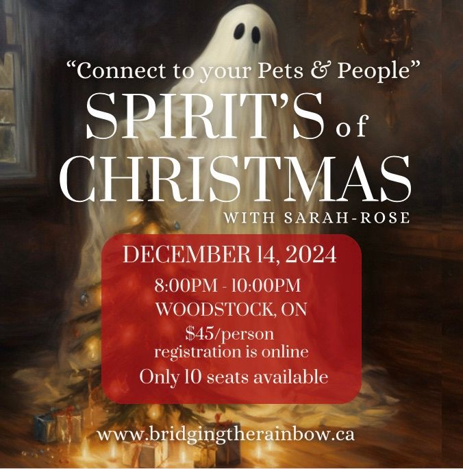 Spirit\u2019s of Christmas-Connect with your Pets & People on the other side Night#1