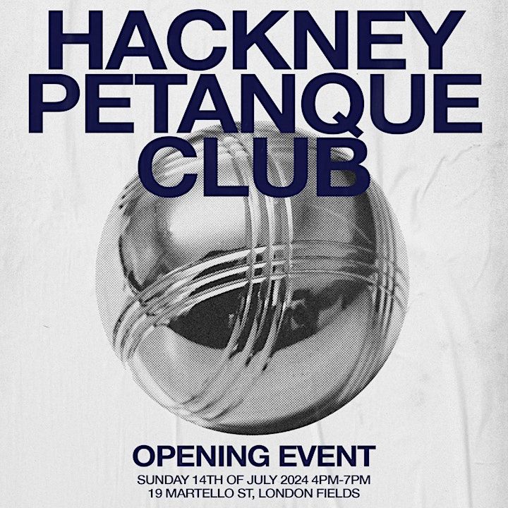 Hackney Petanque Club - Opening Event, Pub On The Park, London, 14 July 