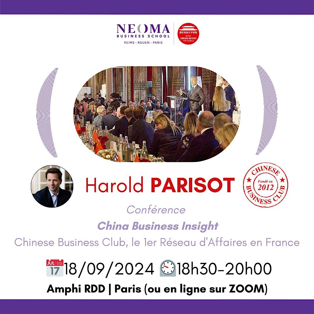 Le Chinese Business Club avec Harold PARISOT