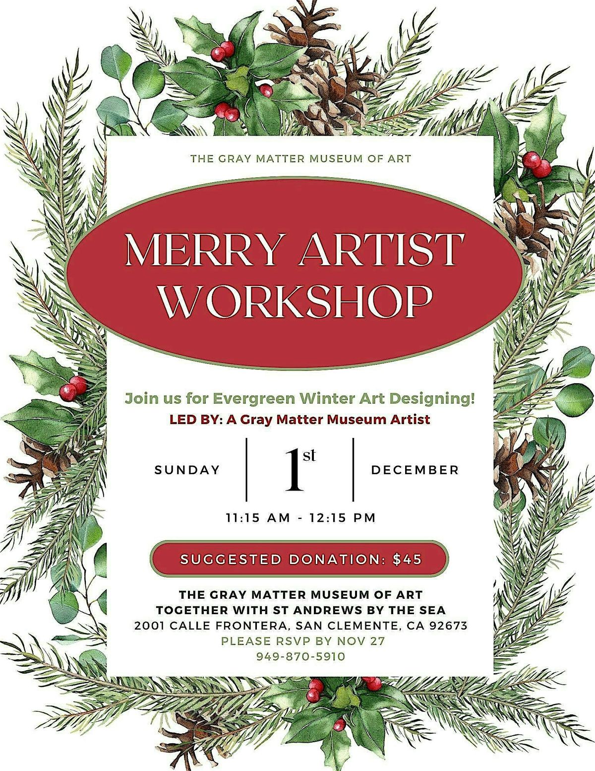 Merry Artist Workshop