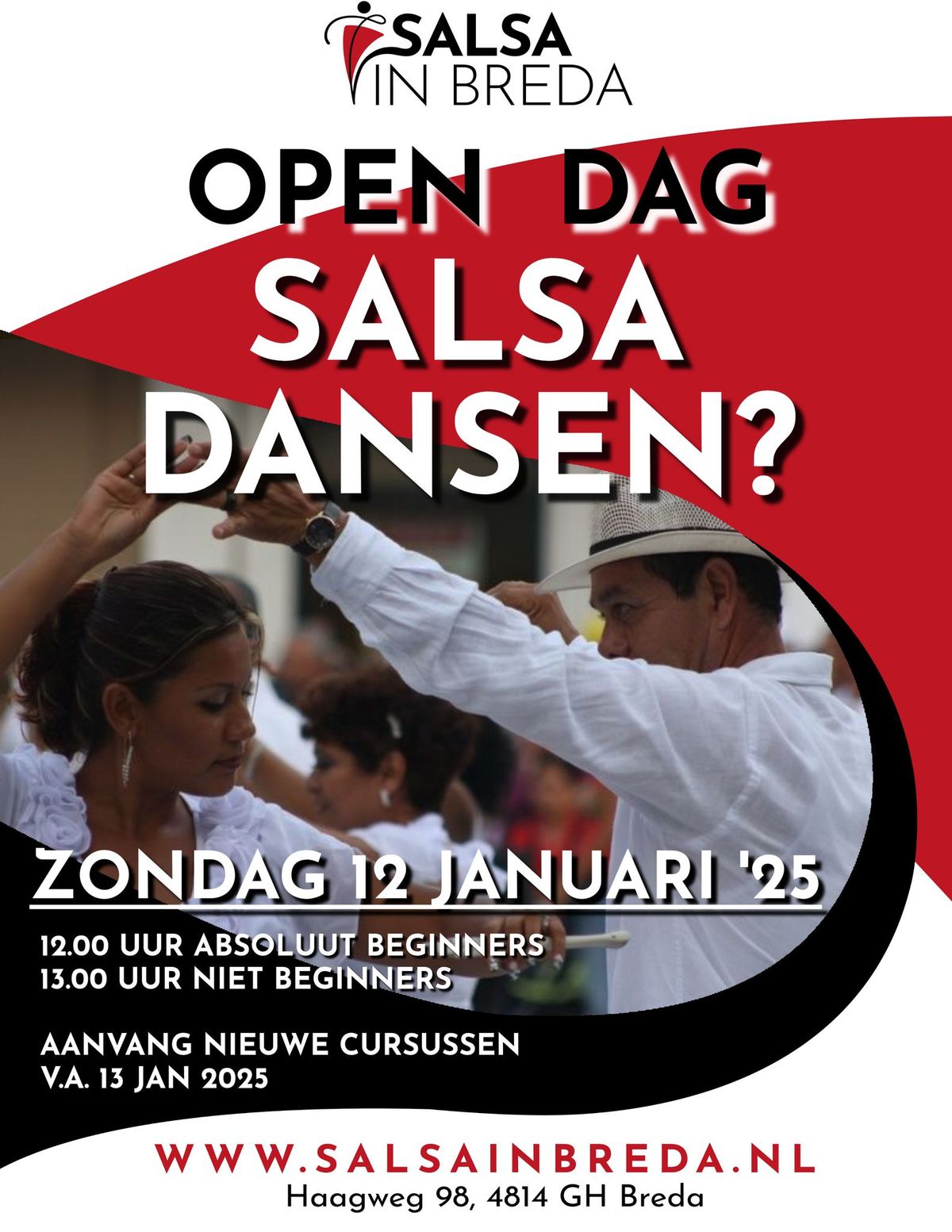 OPEN DAG DANSSCHOOL SALSA IN BREDA