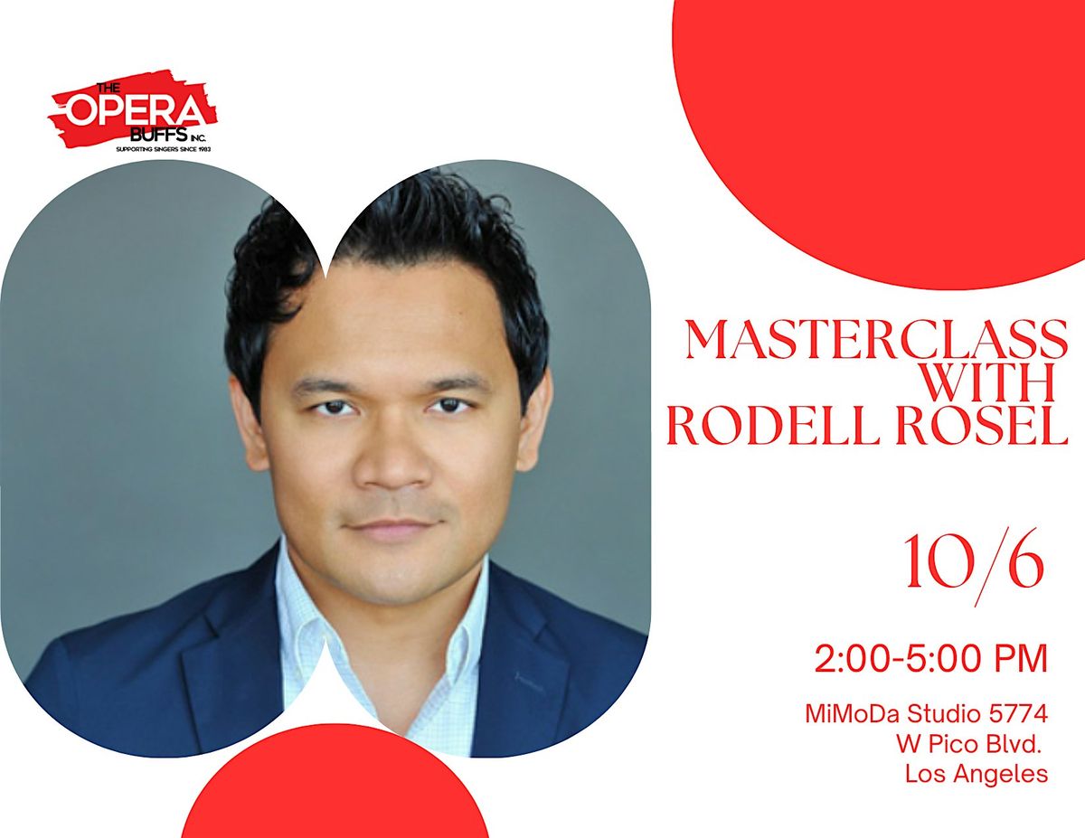 Masterclass with Rodell Rosel