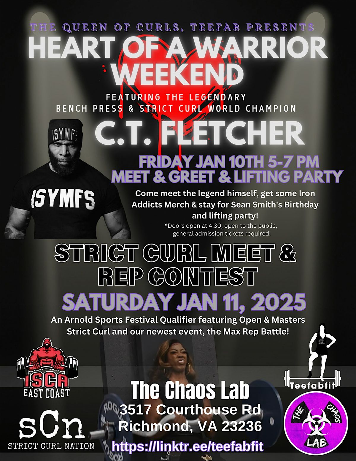 Teefab Presents: Heart of a Warrior Weekend ft. C.T. Fletcher