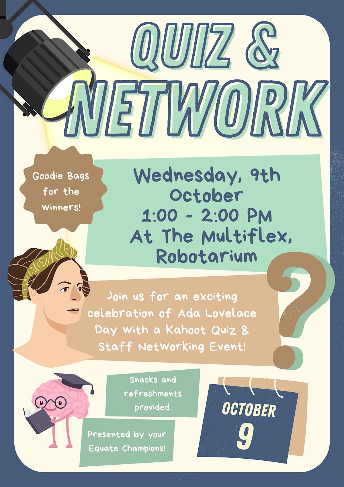 Quiz and Network for Ada Lovelace Day