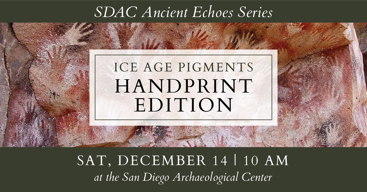 Ancient Echoes: Ice Age Pigments \u2013 Handprint Edition