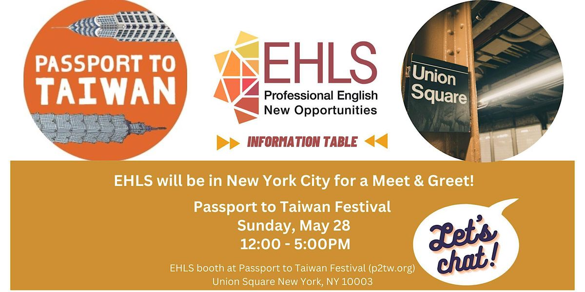 EHLS at Passport to Taiwan Festival, Union Square, NY