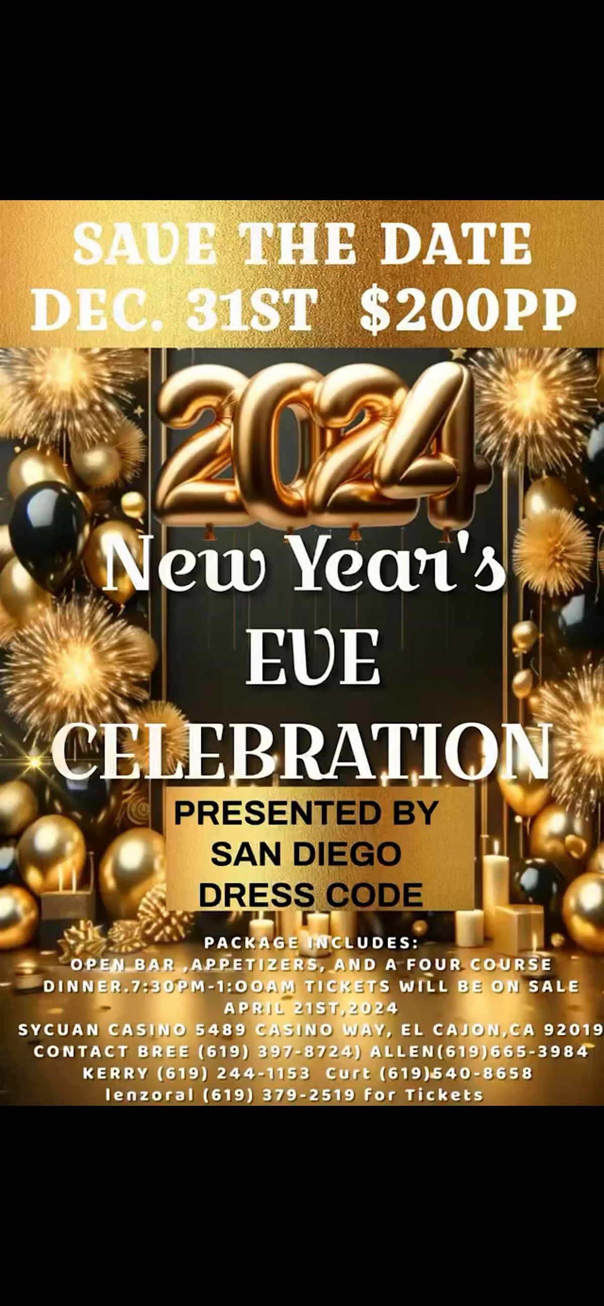 New Years Eve Party By San Diego Dress Code