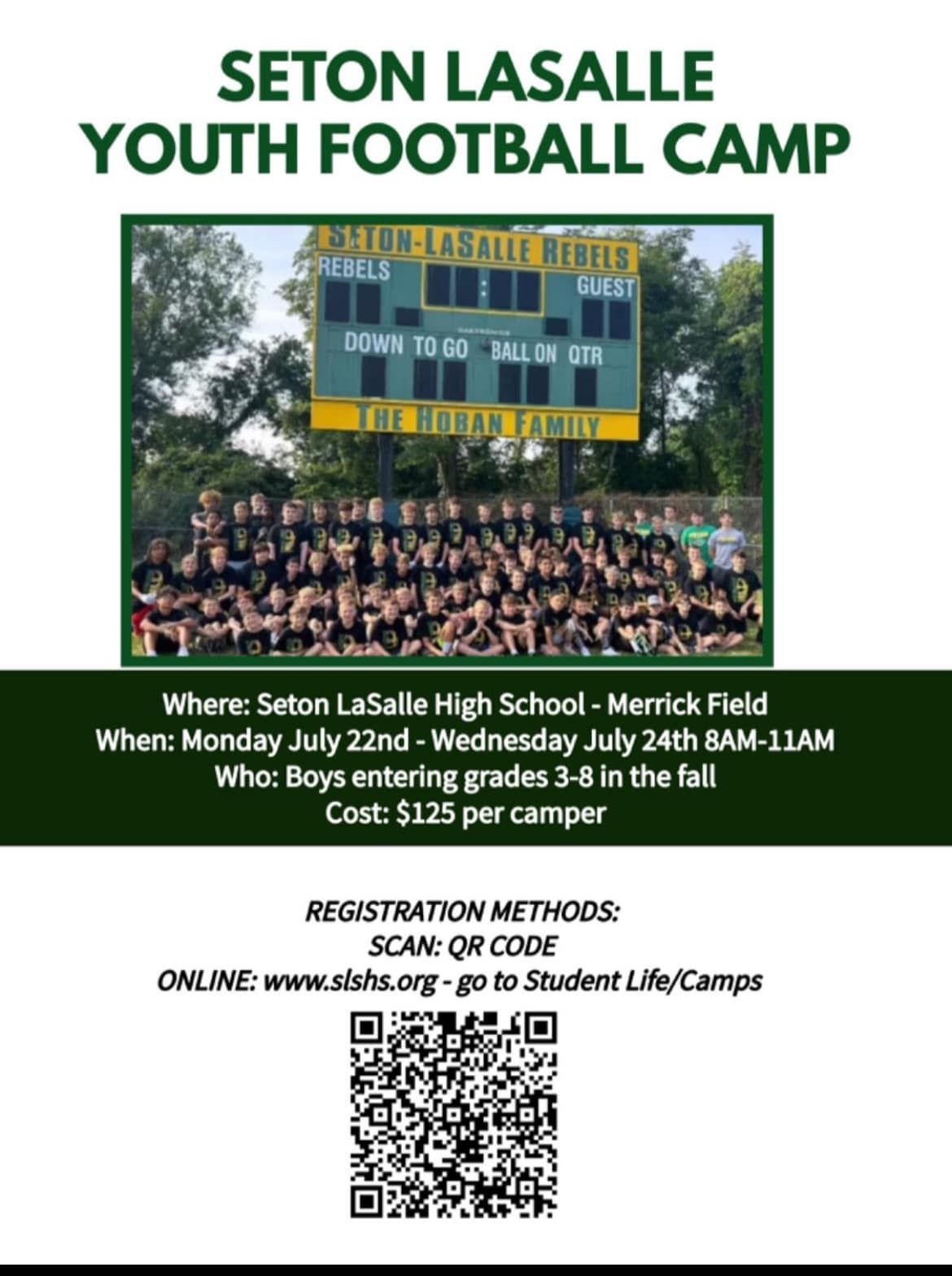 Seton LaSalle Youth Football Camp in Pittsburgh