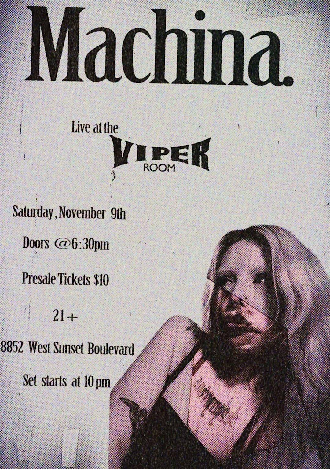 MACHINA at The Viper Room lounge