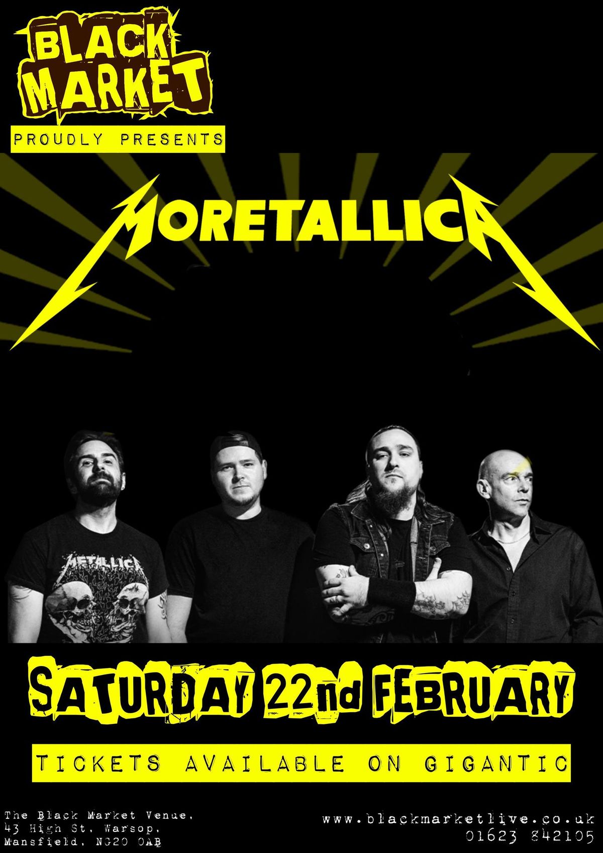 Moretallica Live at The Black Market Venue, Warsop