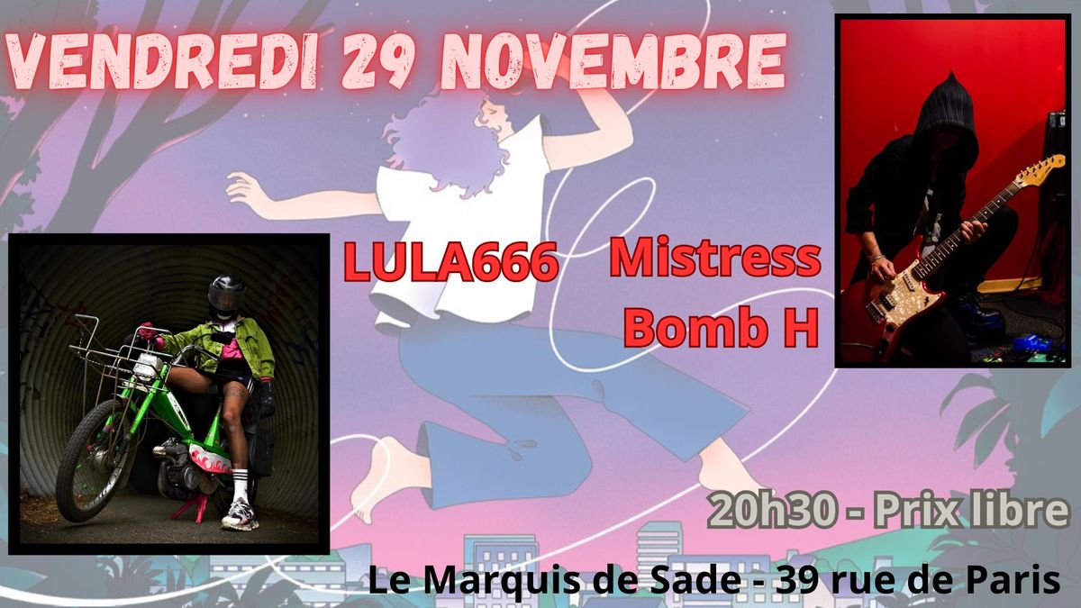 Festival Culture Bar-Bars : Mistress Bomb H + Lula666