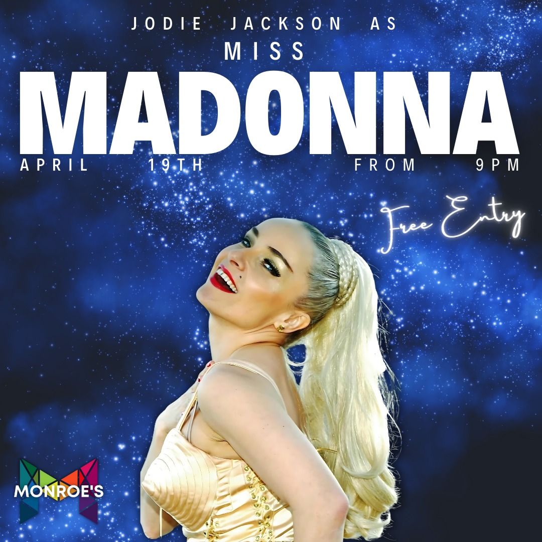 Jodie Jackson as Miss Madonna - Live Tribute Act