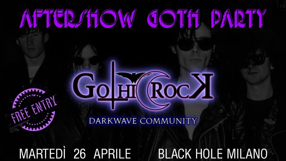 The Temple Of Goth (UFFICIALE):The Sisters Of Mercy Aftershow Party