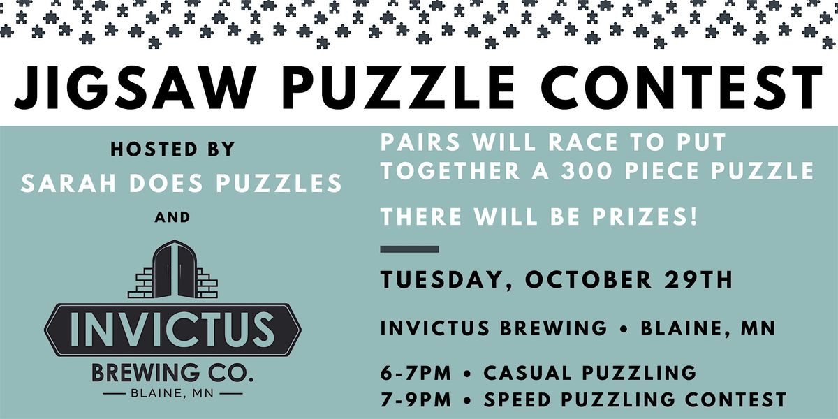 Pairs Jigsaw Puzzle Contest at Invictus Brewing Co - October 2024