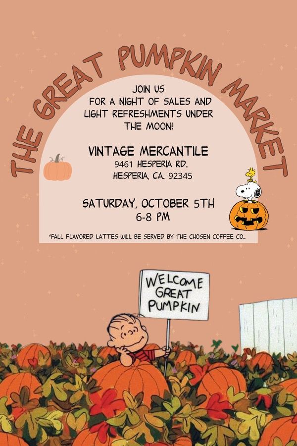 The Great Pumpkin Market at Vintage Mercantile