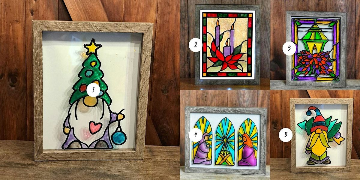 Stained Glass Shadow Box (choose design at checkout)