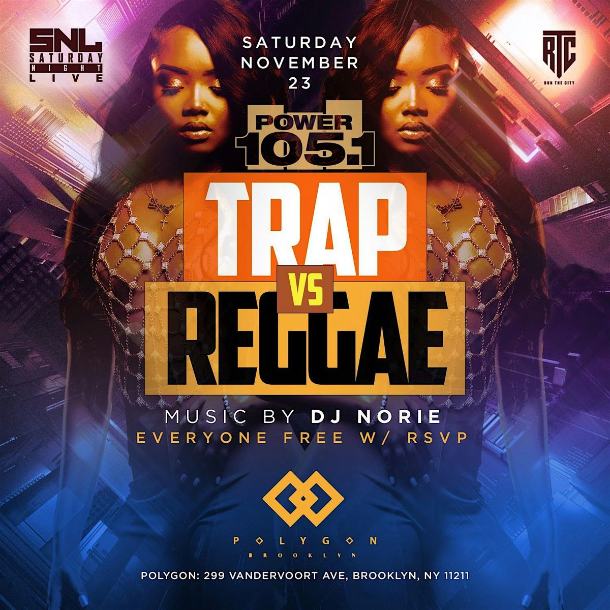 Trap vs Reggae at Polygon in Brooklyn: Everyone free entry with RSVP