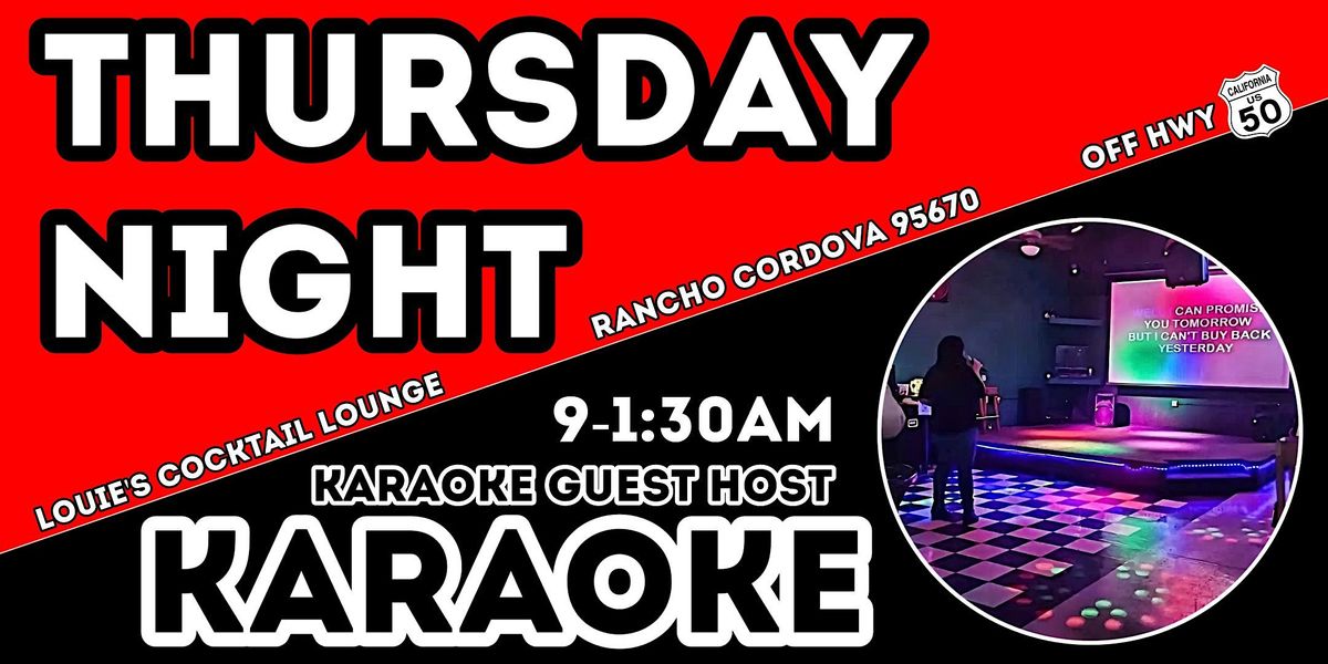 Thursday Night Karaoke At Louie's Cocktail Lounge