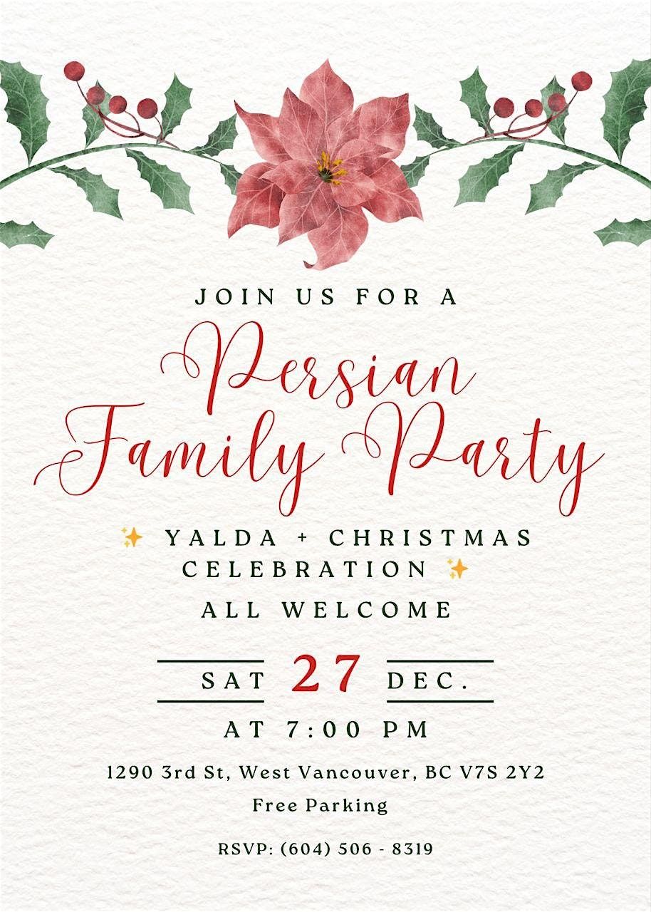 Persian Family Party \u2728 Yalda + Christmas Special Celebration \u2728 \u200d\u200d