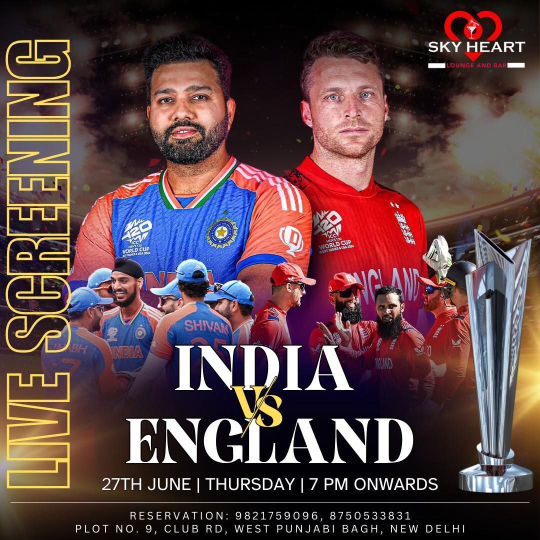 India vs England Live Screening