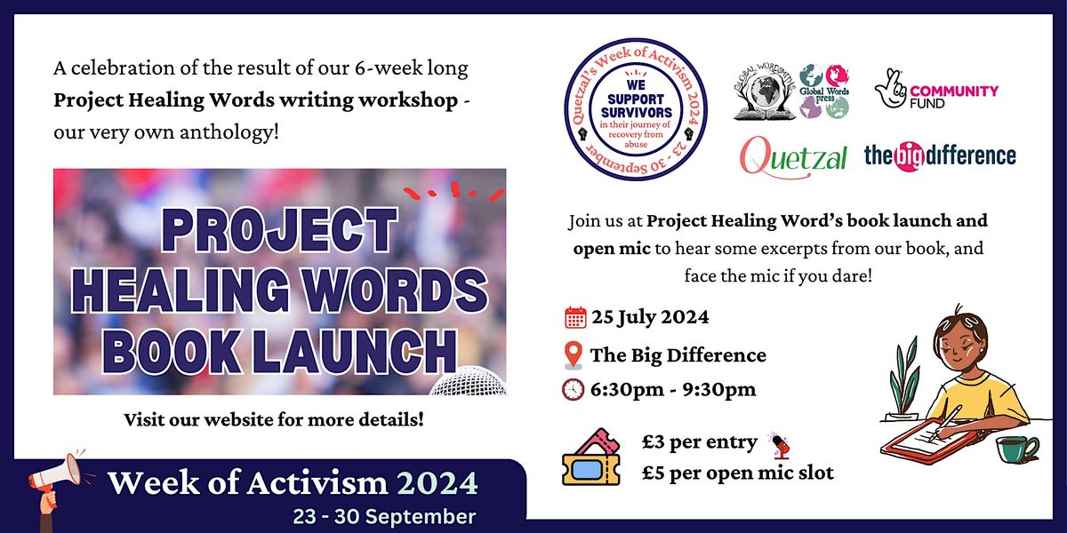 Project Healing Words Book Launch