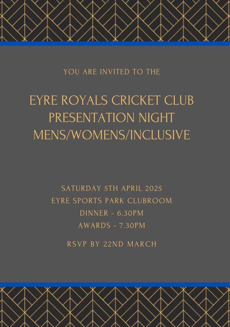 ERCC Senior Mens\/Womens\/Inclusive Presentation Night