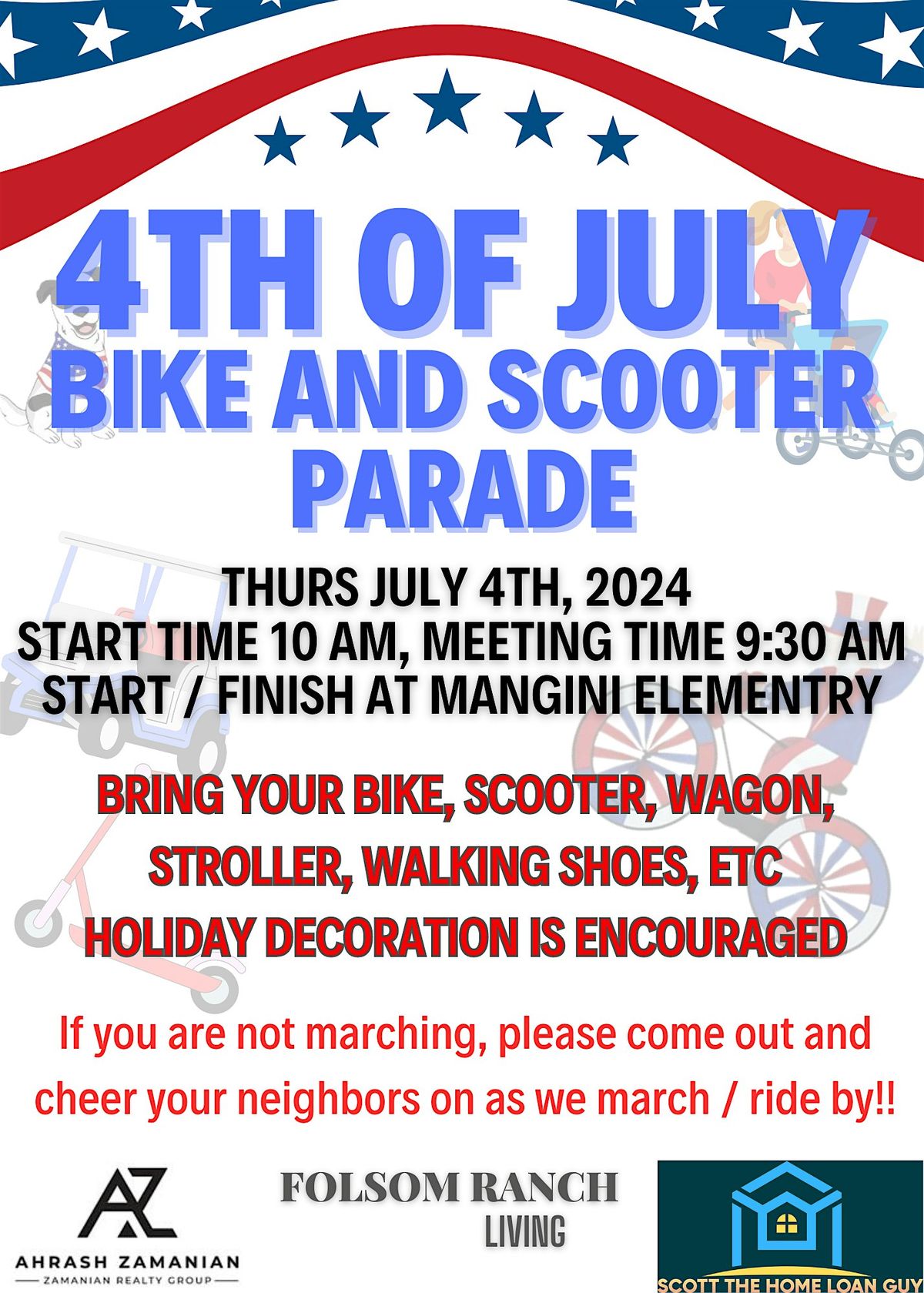 Folsom Ranch 4th of July Bike Parade