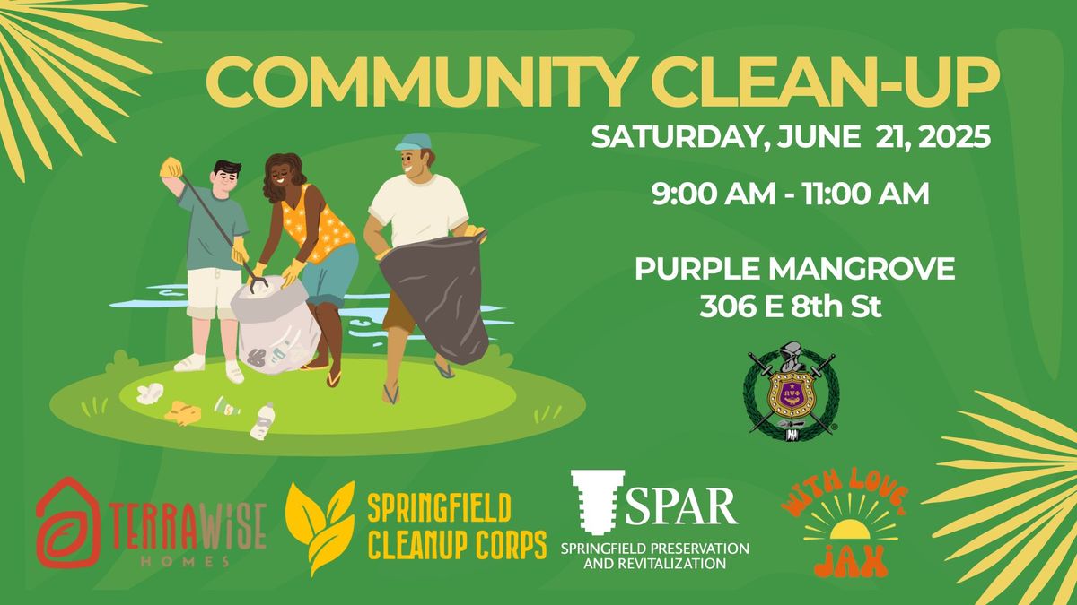 Community Cleanup: Purple Mangrove