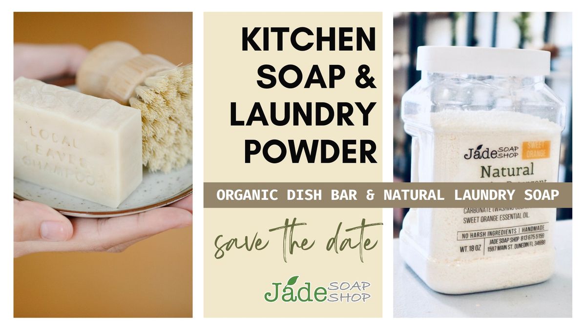 E05 CP Kitchen Soap & Laundry Powder - Natural Dish Bar & Laundry Soap