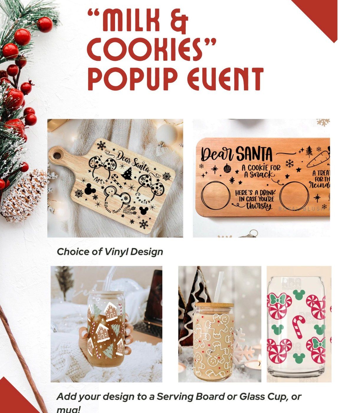 \u201cMilk & Cookies\u201d Popup Craft Event