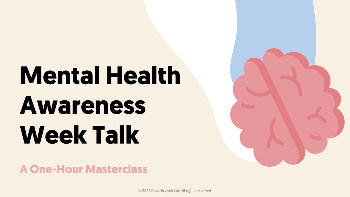 Mental Health Awareness Week Talk